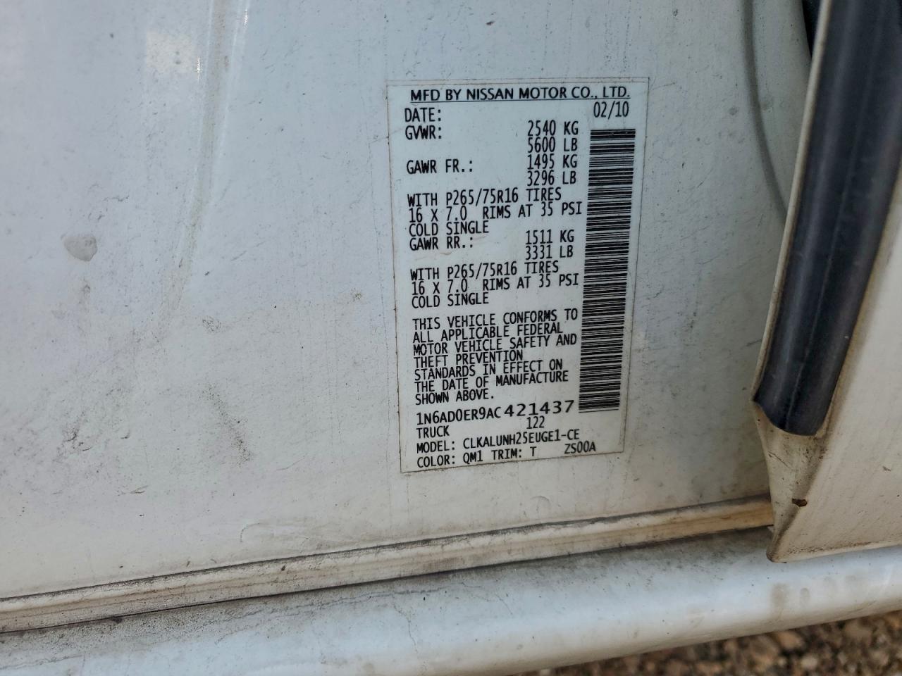 NISSAN FRONTIER CREW CAB SE