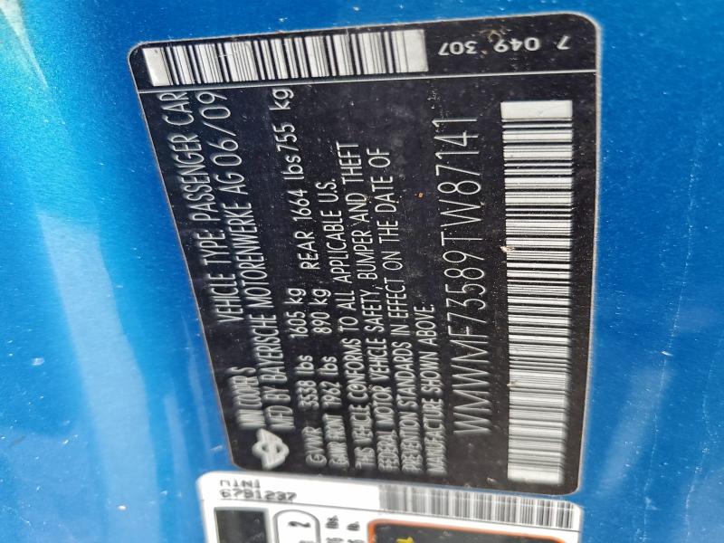 2009 MINI COOPER S #3315891097