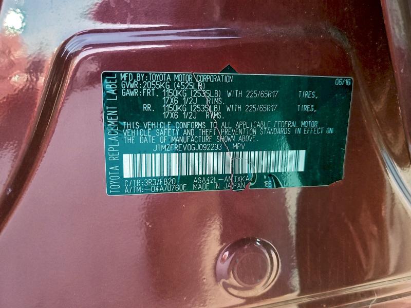 2016 TOYOTA RAV4 LE #3305682745