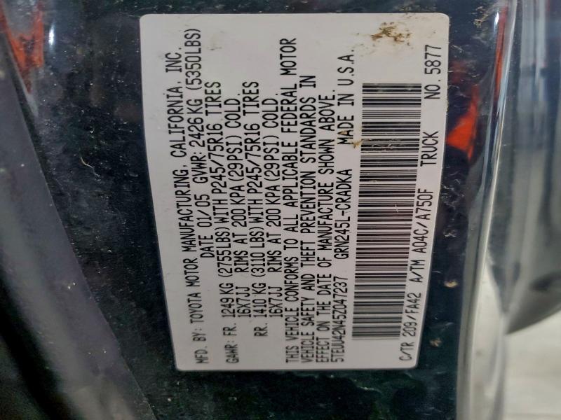2005 TOYOTA TACOMA ACC #3315665773