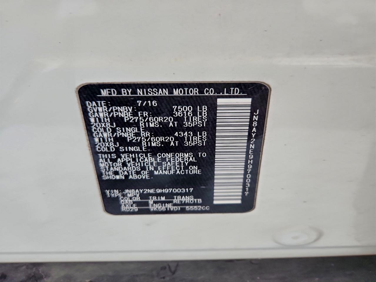 NISSAN ARMADA PLATINUM