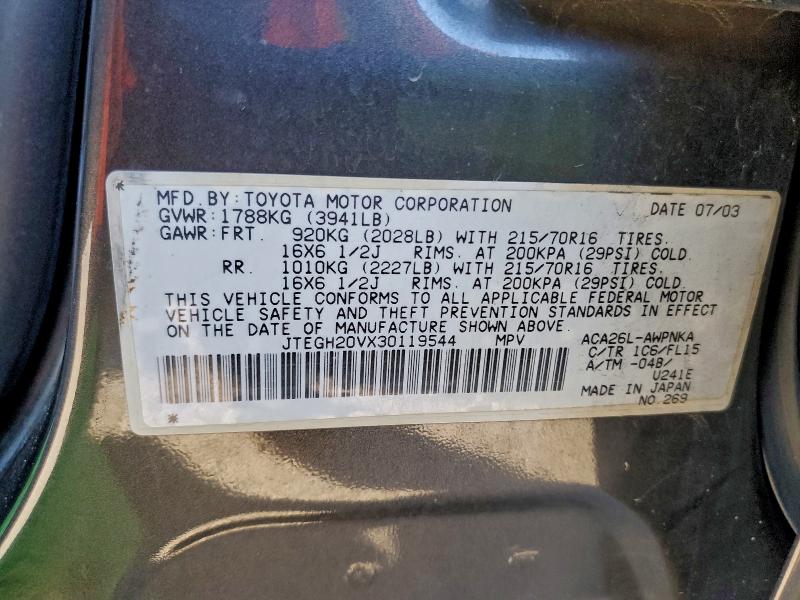 2003 TOYOTA RAV4 #3302849900