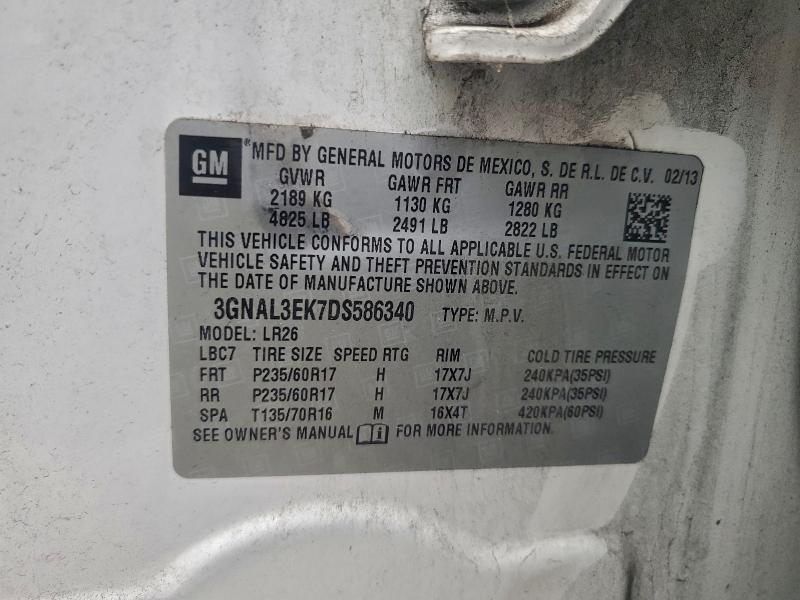 2013 CHEVROLET CAPTIVA LT #3302934667