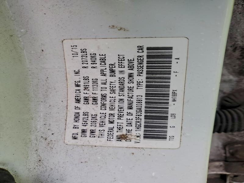 2016 HONDA ACCORD EXL #3306393533