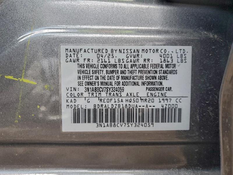 2025 NISSAN SENTRA SV #3312235541