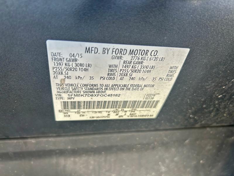 2015 FORD EXPLORER X #3311526310