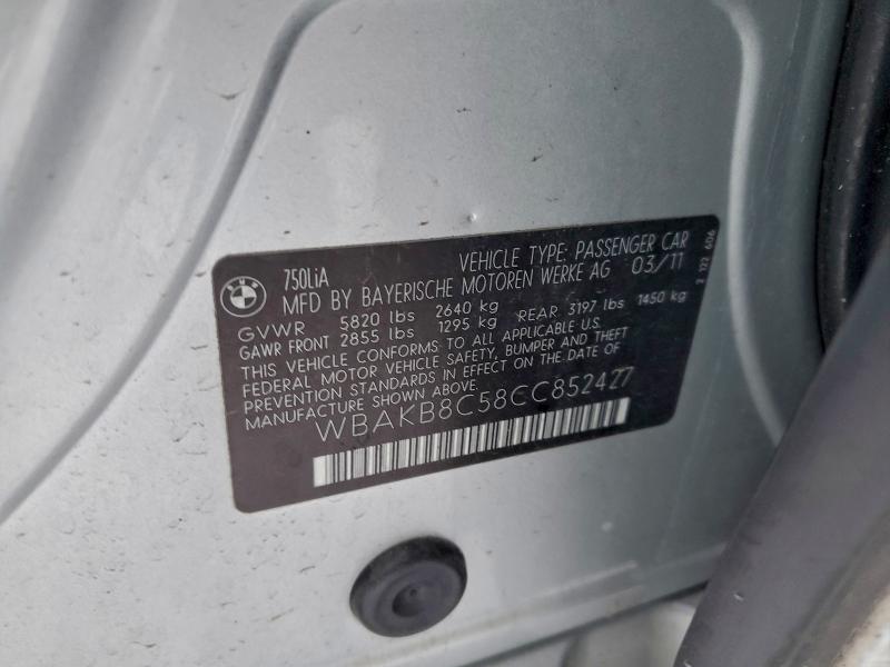 2012 BMW 750 LI #3303851515