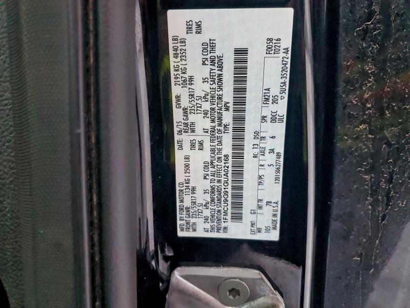 2016 FORD ESCAPE SE #3303732435