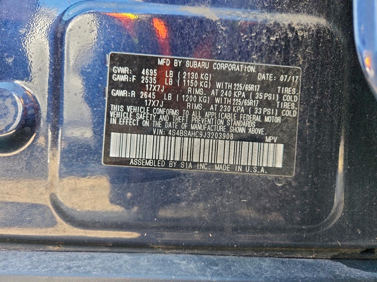 SUBARU OUTBACK 2.5I PREMIUM