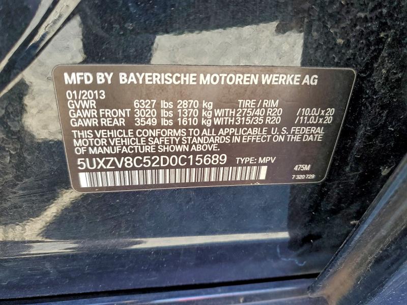 2013 BMW X5 XDRIVE5 #3316839652