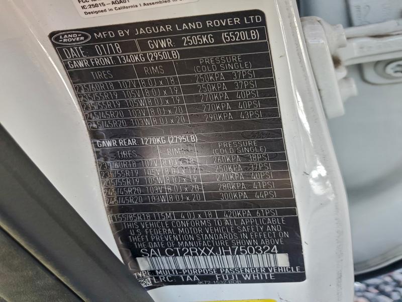 2018 LAND ROVER DISCOVERY #3318878988