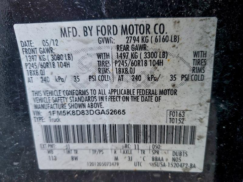 2013 FORD EXPLORER X #3315694721