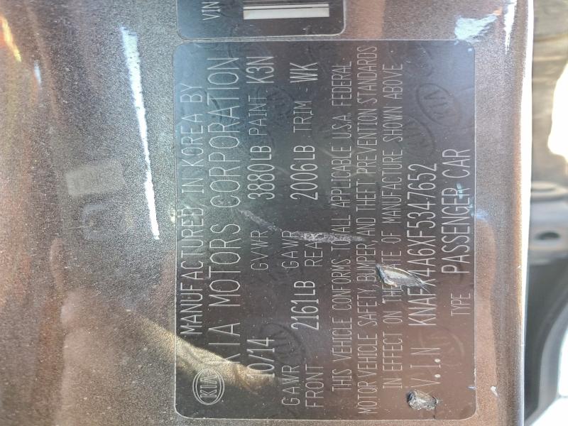 2015 KIA FORTE LX #3308406274