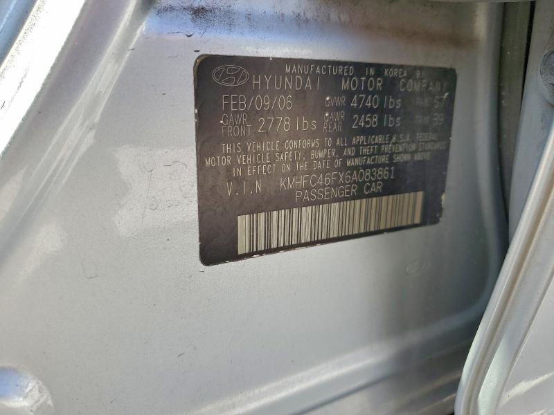 2006 HYUNDAI AZERA SE #3304735929