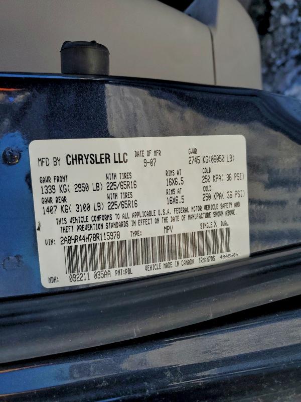 2008 CHRYSLER TOWN & COU #3312350770