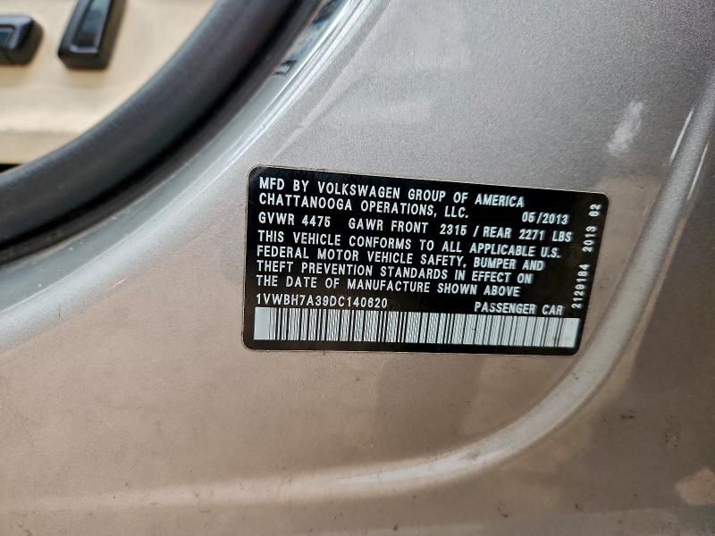 2013 VOLKSWAGEN PASSAT SE #3302827921