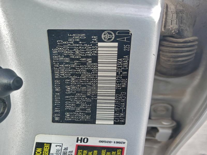 2014 TOYOTA COROLLA L #3305519065