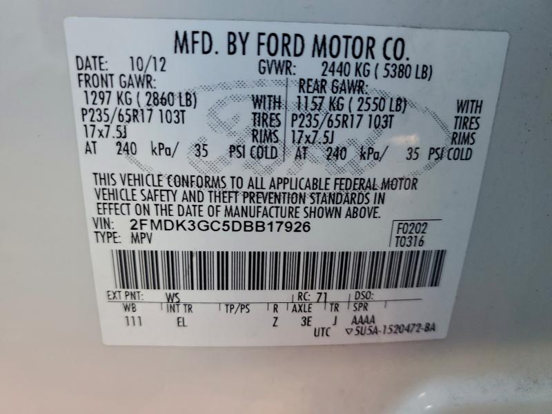 2013 FORD EDGE SE #3304959947