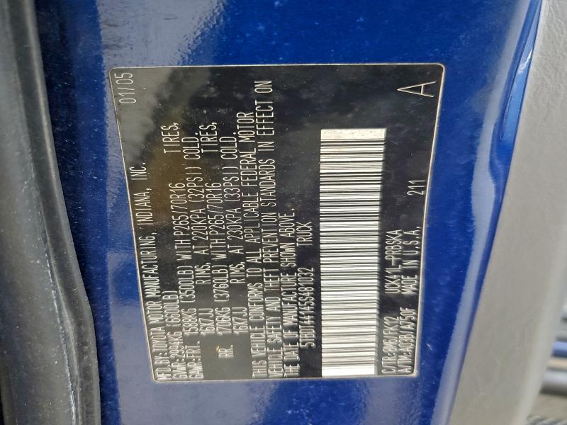 2005 TOYOTA TUNDRA DOU #3304624463