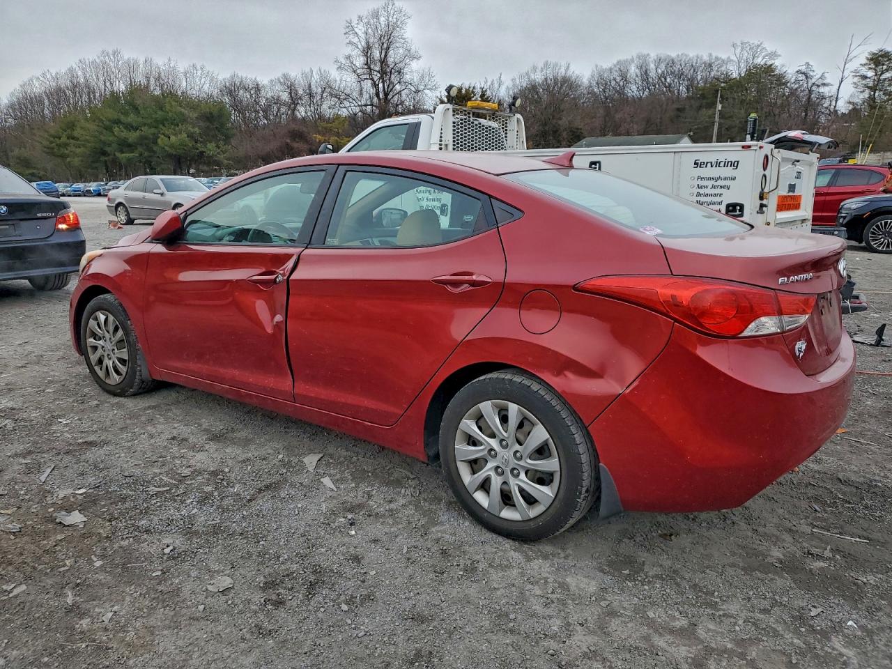 Lot #3311696275 2012 HYUNDAI ELANTRA GL