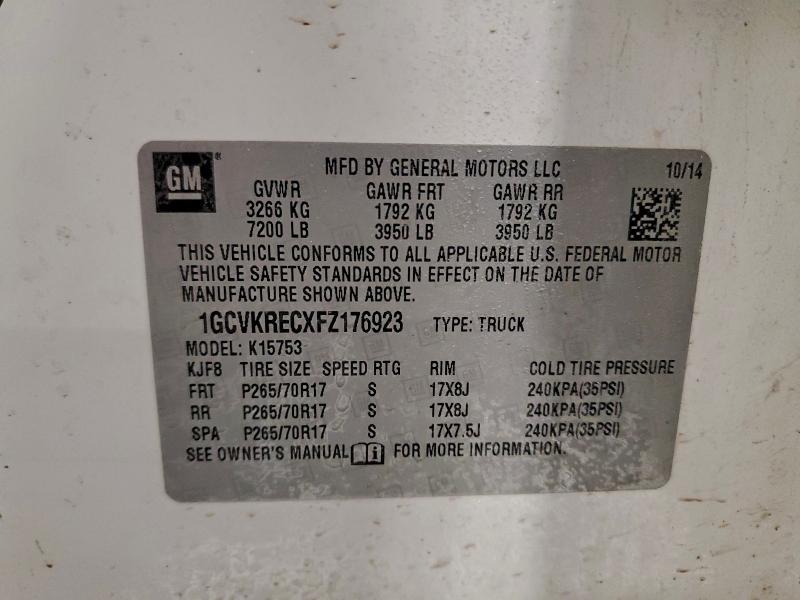 2015 CHEVROLET SILVERADO #3312445615