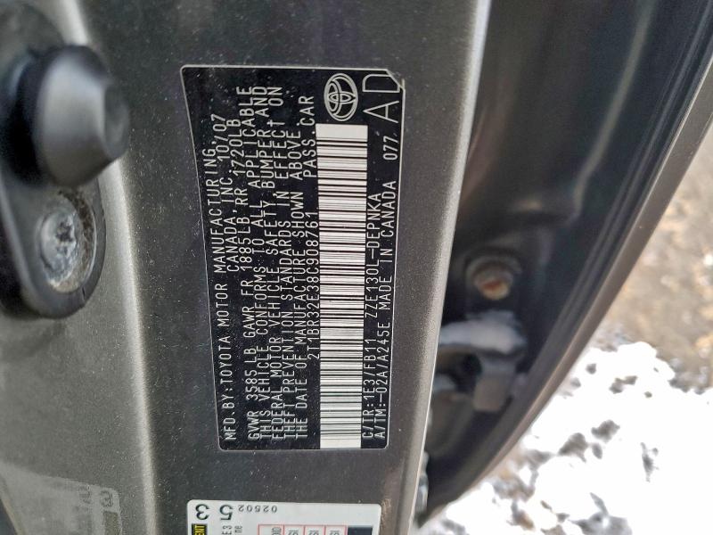 2008 TOYOTA COROLLA CE #3309570573