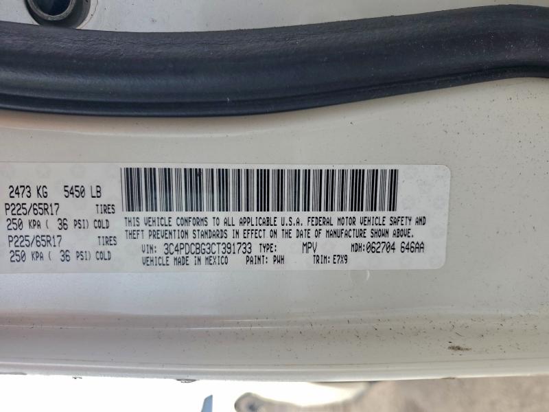 2012 DODGE JOURNEY SX #3312737121