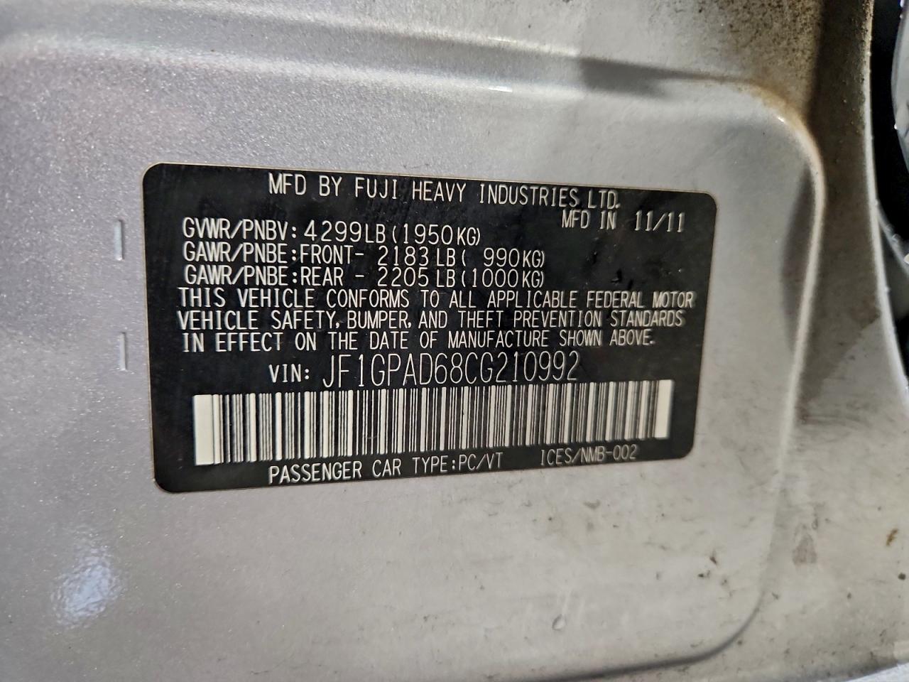 SUBARU IMPREZA PREMIUM