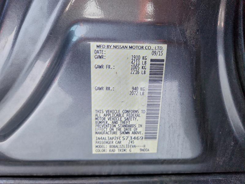 2015 NISSAN ALTIMA 2.5 #3316553492