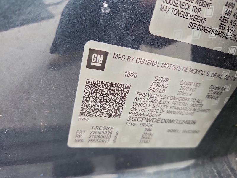 2021 CHEVROLET SILVERADO #3308420311