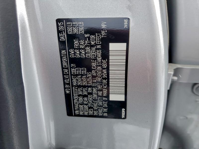 2016 VOLVO XC90 T6 #3304565440