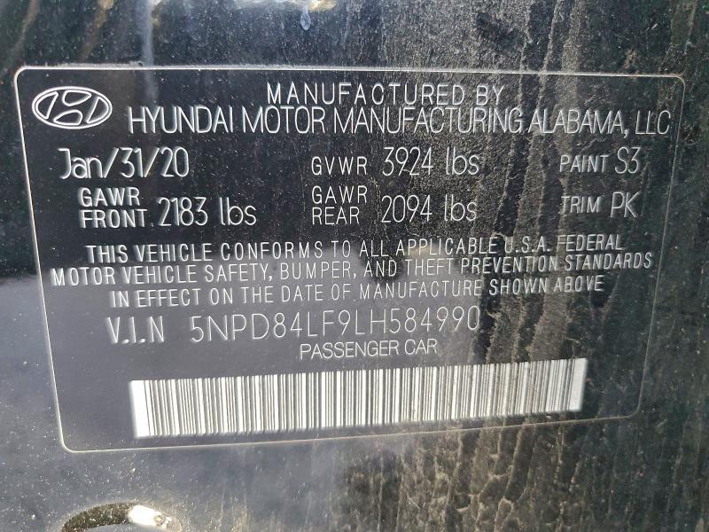 2020 HYUNDAI ELANTRA SE #3302931608