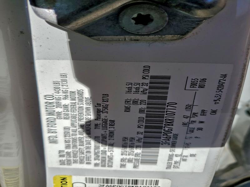 2019 FORD FUSION S #3311526299