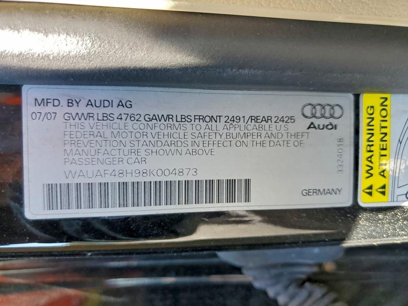 2008 AUDI A4 #3304609454