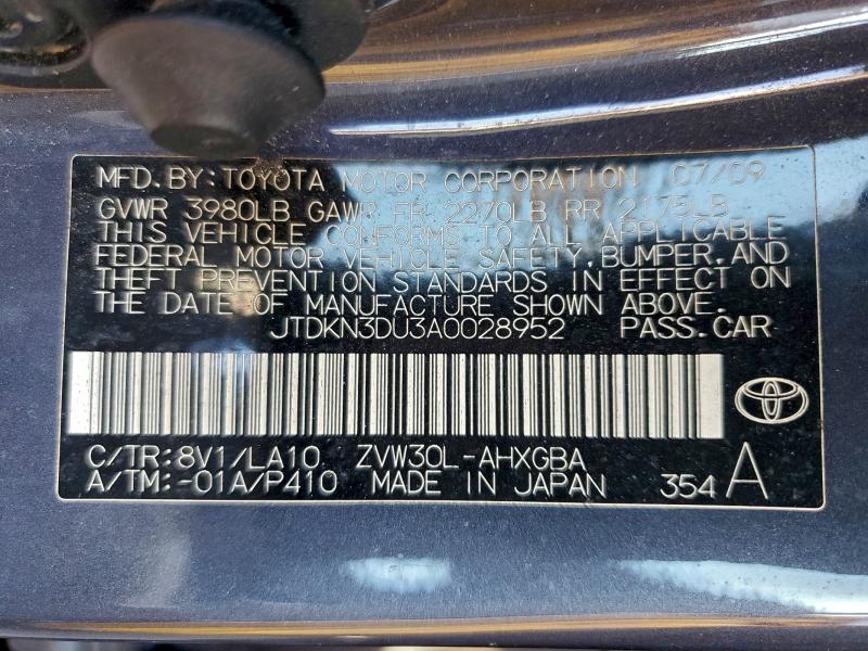 2010 TOYOTA PRIUS #3317056992