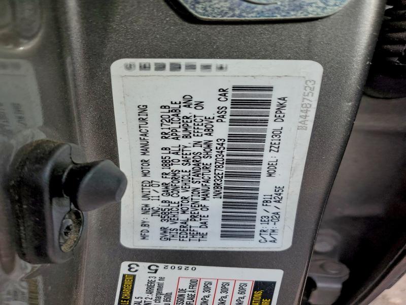 2008 TOYOTA COROLLA CE #3311609228
