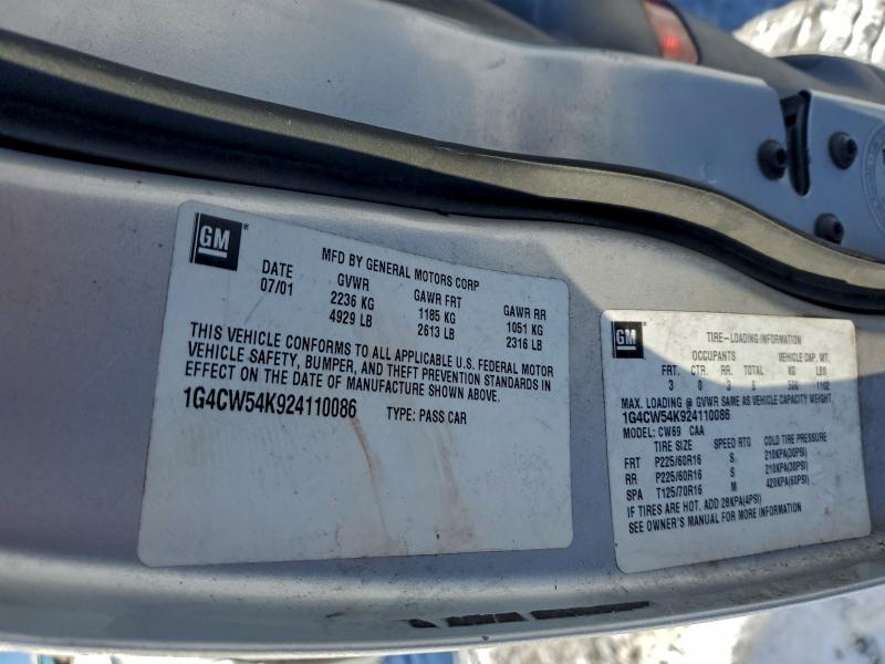 2002 BUICK PARK AVENU #3305331344