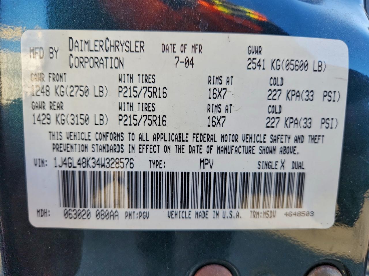 Lot #3303052646 2004 JEEP LIBERTY SP