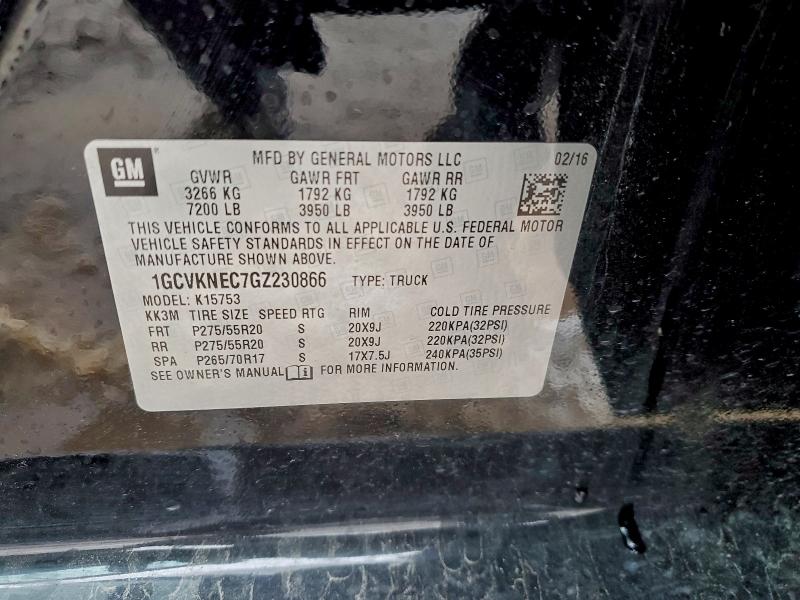 2016 CHEVROLET SILVERADO #3315953093