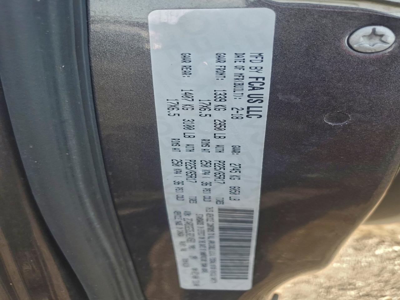 Lot #3311587796 2018 DODGE GRAND CARA