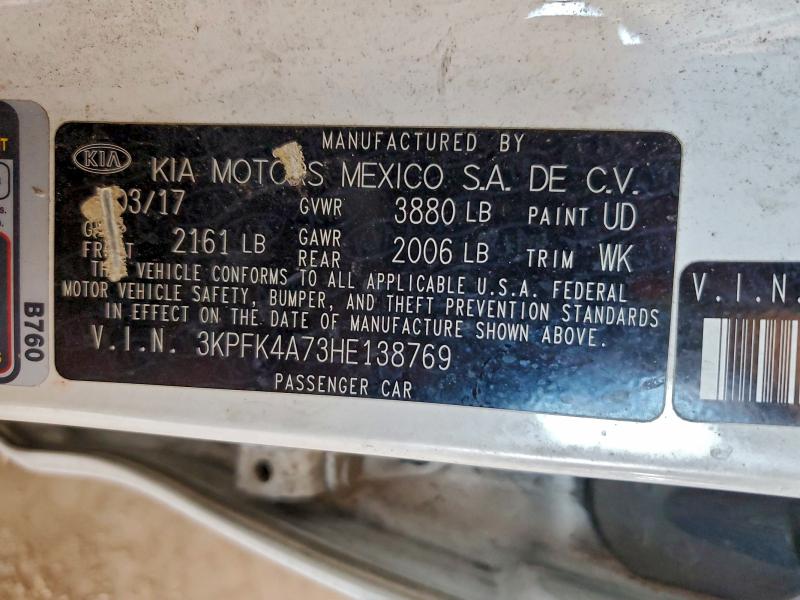 2017 KIA FORTE LX #3304059510