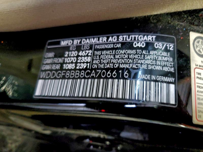 2012 MERCEDES-BENZ C 300 4MAT #3305381348