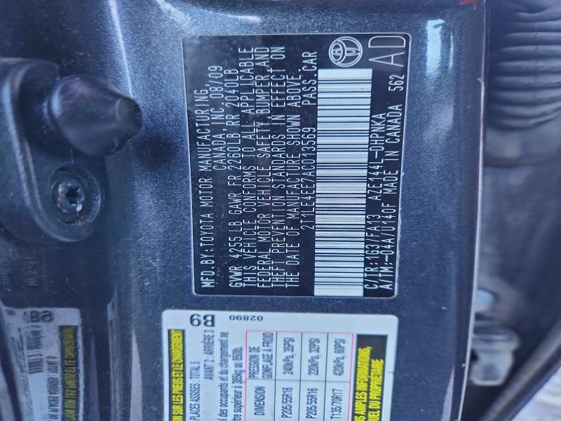 2010 TOYOTA COROLLA MA #3311594759