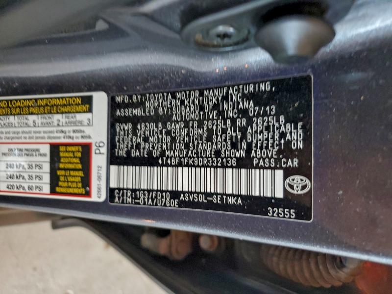 2013 TOYOTA CAMRY L #3315743360