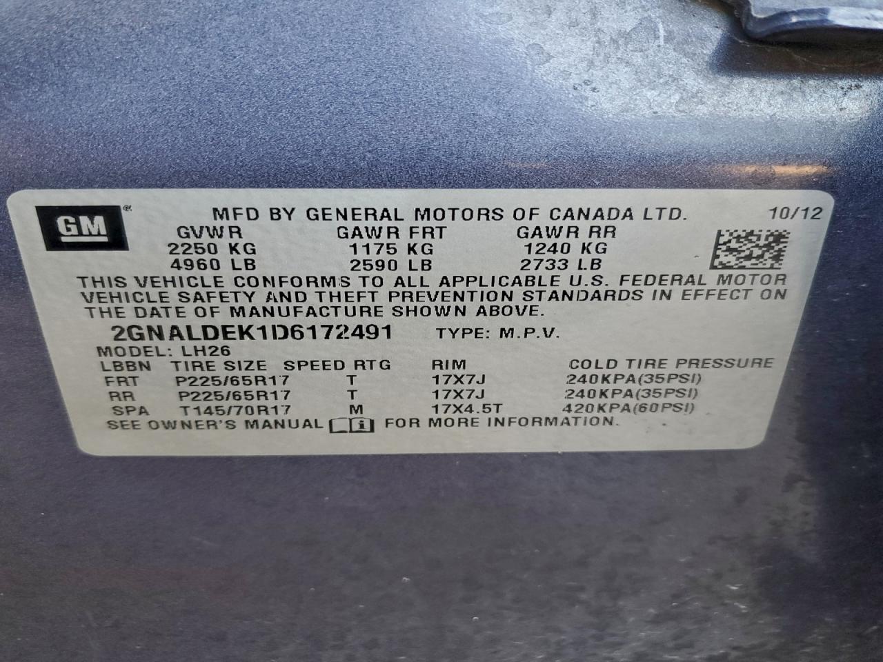 CHEVROLET EQUINOX LT