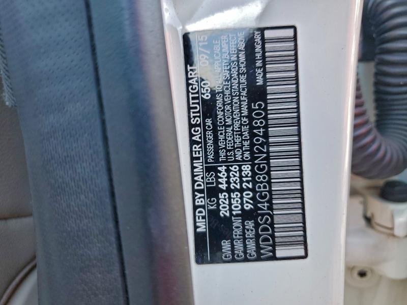 2016 MERCEDES-BENZ CLA 250 4M #3308438293