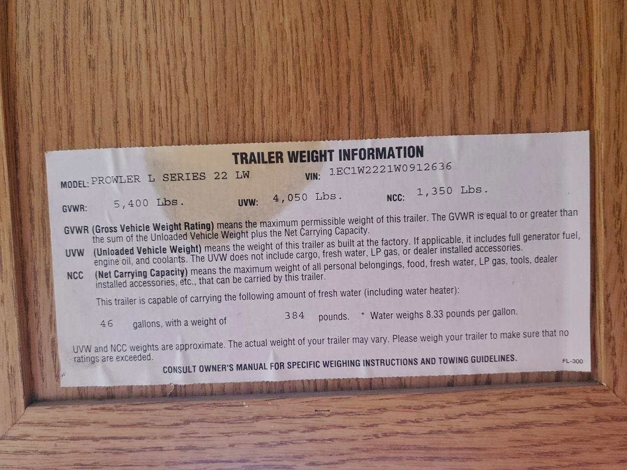 Lot #3305340304 1998 PROWLER PROWLER