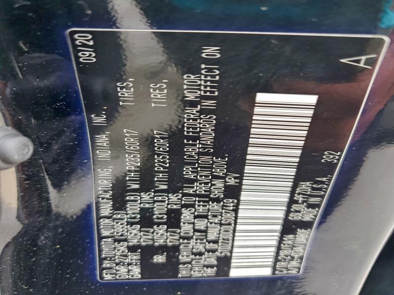 2020 TOYOTA SIENNA L #3309369981