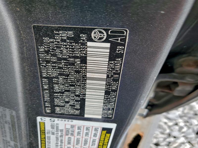 2007 TOYOTA COROLLA CE #3310322020