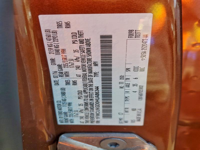 2017 FORD ESCAPE SE #3305301342